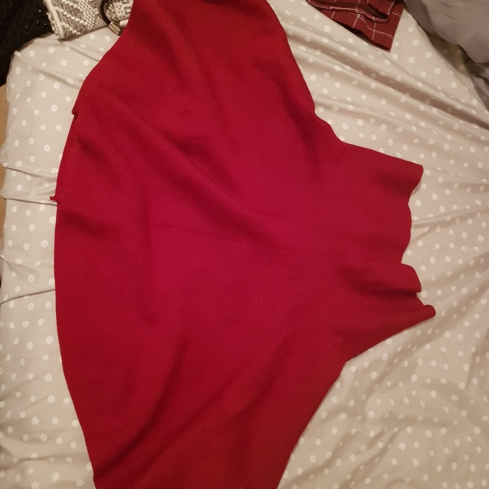 Yesstyle High Rise Red Skirt